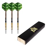Royal Darts Dartpfeile Masterpiece Softdarts Green Line Edition 19 g | Soft Dart Pfeile Made in England | Soft-Dartpfeile mit Dartschäften aus Holz