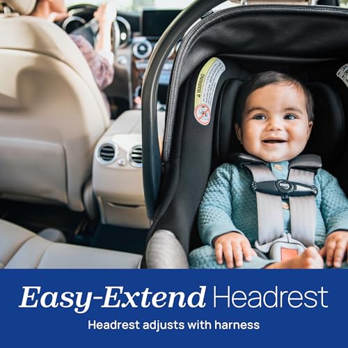 Image of Chicco KeyFit Max Zip ClearTex Infant Car Seat and Base, Rear-Facing Seat for Infants 4-30 lbs., Infant Head and Body Support, Compatible with Chicco Strollers, Baby Travel Gear, Sierra /Beige