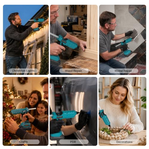 Image of Upgraded Cordless Hot Glue Gun Compatible with Makita 18V Battery Digital