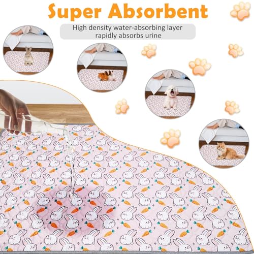 HolierHigh Pacote Com 2 Protetores De Gaiola Reutilizáveis, 91 Cm X 120 Cm, Almofadas Higiênicas Lav