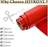 HTVRONT Heat Transfer Vinyl-12In x 20Ft(30.5x610CM) Red Iron on Vinyl Roll,HTV Vinyl Roll for T-Shirt Clothing and Other Fabrics (Red) #2