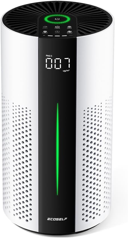 Air Purifiers for Home Large Room up to 1800 Ft², Air Purifiers for Bedroom 360° Air Intake with Smart Auto Mode, HEPA Air Purifier, Air Cleaner for Smoke PoIIen Pet Dander, HAP609