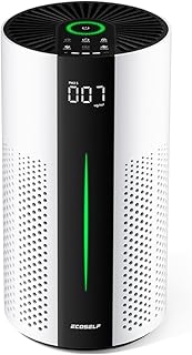 Air Purifiers for Home Large Room up to 1800 Ft², Air Purifiers for Bedroom 360° Air Intake with Smart Auto Mode, HEPA Air Purifier, Air Cleaner for Smoke PoIIen Pet Dander, HAP609