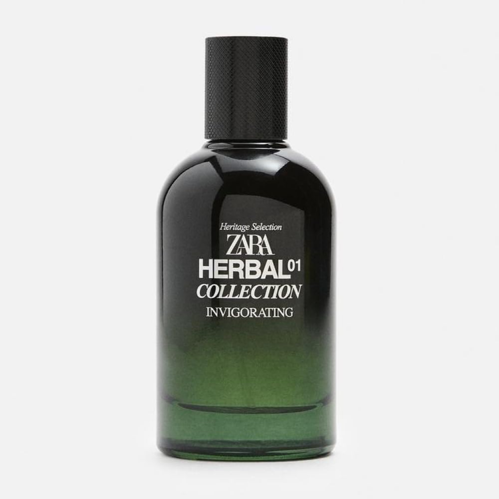 Zara Herbal Collection 01 Invigorating Cologne for Men EDP Eau De Parfum 100 ML (3.4 FL OZ)