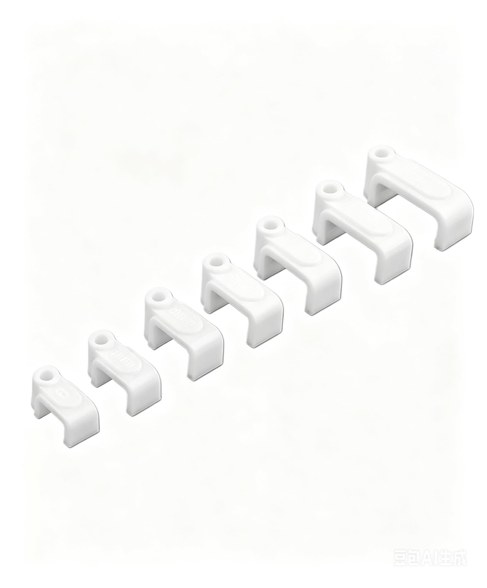Dpnentv 4Mm 100Pcs Flat Nail Cable Clips Plastic Wire Tack Electrical Cord Organizer