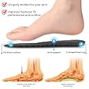Memory Foam Shoe Insole, Elastic Shock Absorption Sports Inserts Anti-Slip Cropable Insoles Arch Support Orthotic Insoles Soft Elastic Insoles for Men Women Cuttable Soft Breathable Honeycomb Orthotic Replacement Inserts gallery image