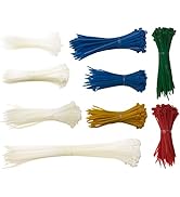 1000 x Kabelbinder Sortiment/Kabelband Satz farbig bunt Verschiedene längen und farben 100 150 20...