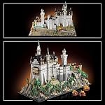 LEGO Architecture Neuschwanstein Castle Building Set - Collectable Bavarian Castle Model Kit for Arts & Crafts - Building Blocks for Adults, Ages 18+ - Gifts for Men and Women - 21063