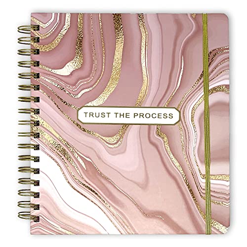 Votum 18-Month Day Large Planner, 2023-2024, Daily, Weekly & Monthly, January-June, Trust The Process - Appointment Book With 3 Sticker Sheets, Twin-Ring Binding, Notes Pages - School & Work Planner #TOP1