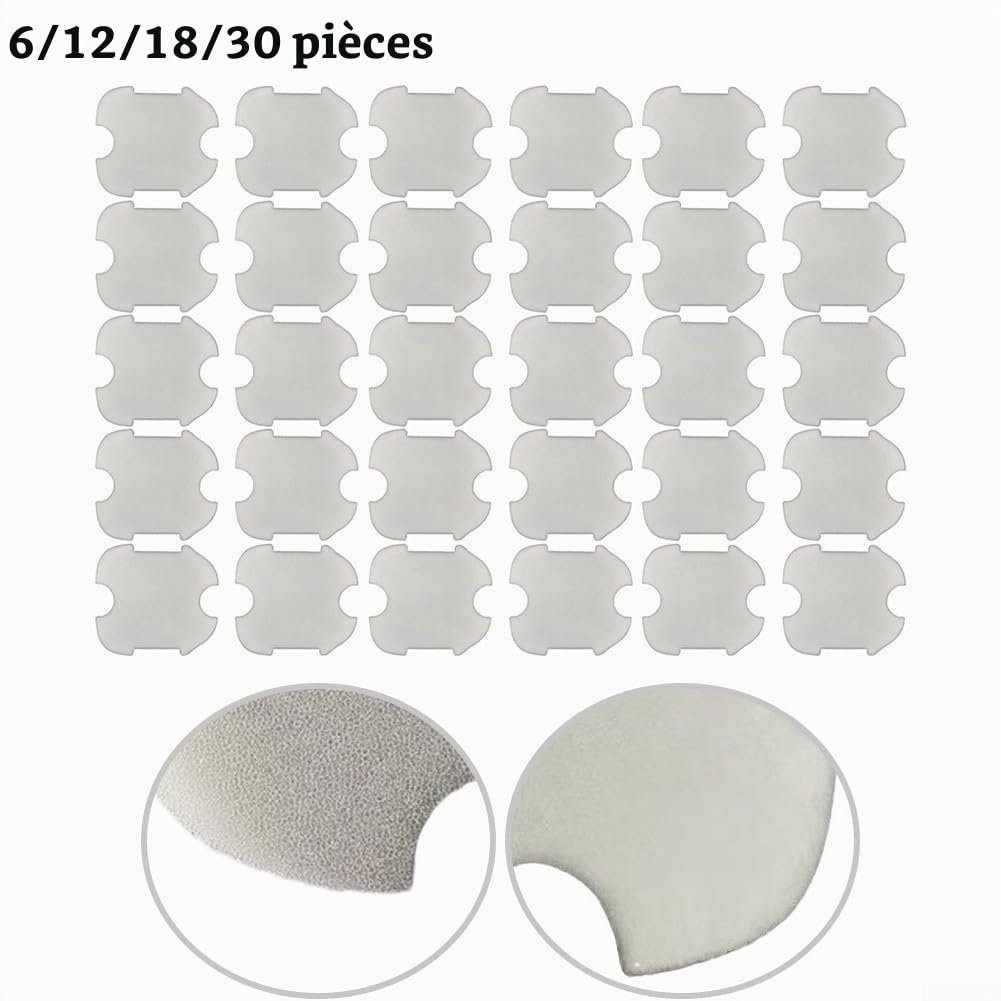 Lot de 12 éponges filtrantes de rechange pour robot de piscine WYBOT A1, en mousse de coton réutilisable
