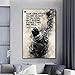 CHMIJ Impression de Boxe rocheuse Noir Blanc sur Toile Impression Affiches et Impressions Art Mural de Motivation pour Chambre décoration Murale 70x100cm sans Cadre