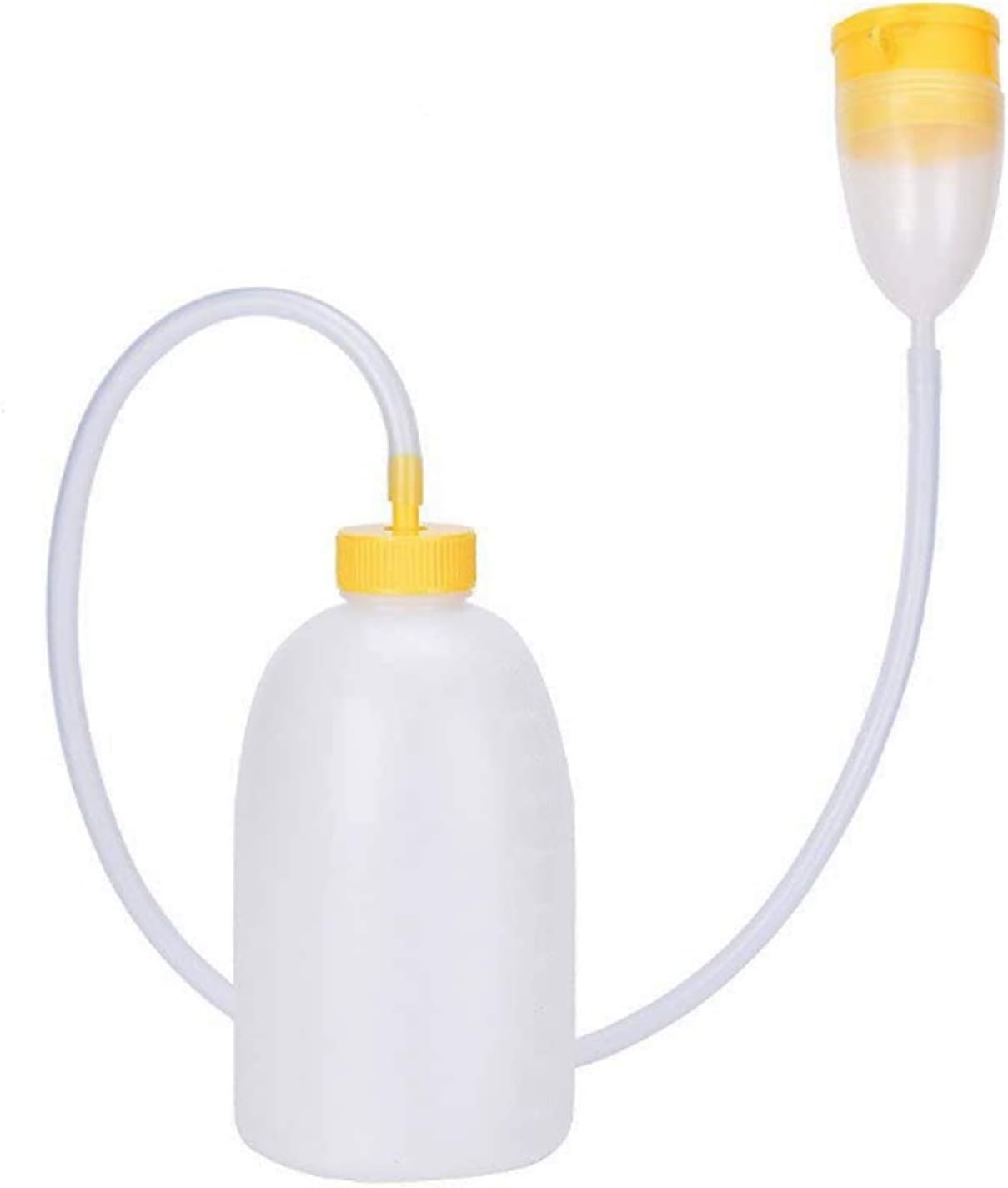 Men Urinal Bottle, Travel Male Bed Urinal 1700 ML Pee Night Drainage Container Urine Collector with Tube for Men Convenient and Practical Urinal