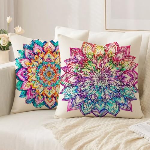 Housse coussin 80x80cm avec fermeture éclair invisible