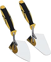 DIXIANG 6" Stainless Steel Pointing & Gauging Trowel Set - Rust-Resistant Masonry Tools for Brick Laying, Stucco, Cement & DIY Flooring