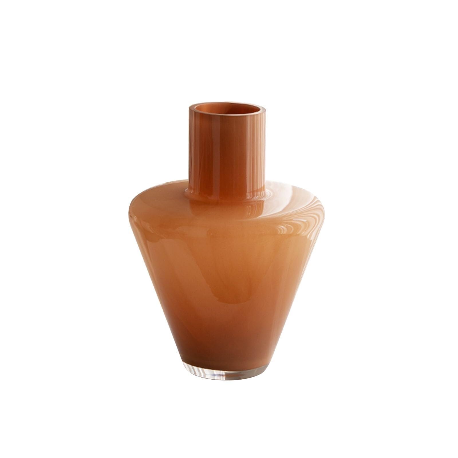 Vase en verre créatif pour fleurs simulées et décoration d'étagère de bureau élégante
