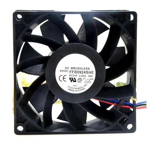 FFB0924SHE 24V 0.60A 9238 9CM 3wire Inverter cooling fan