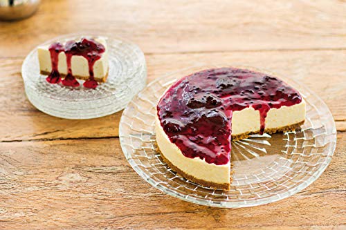 Conjunto de Pratos de Vidro Diamond 7 Peças Euro Transparente