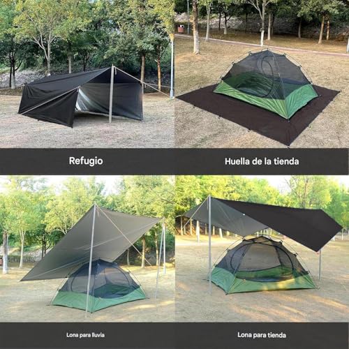 Alfombra portátil para camping resistente y suelo impermeable reutilizable de montaña 6