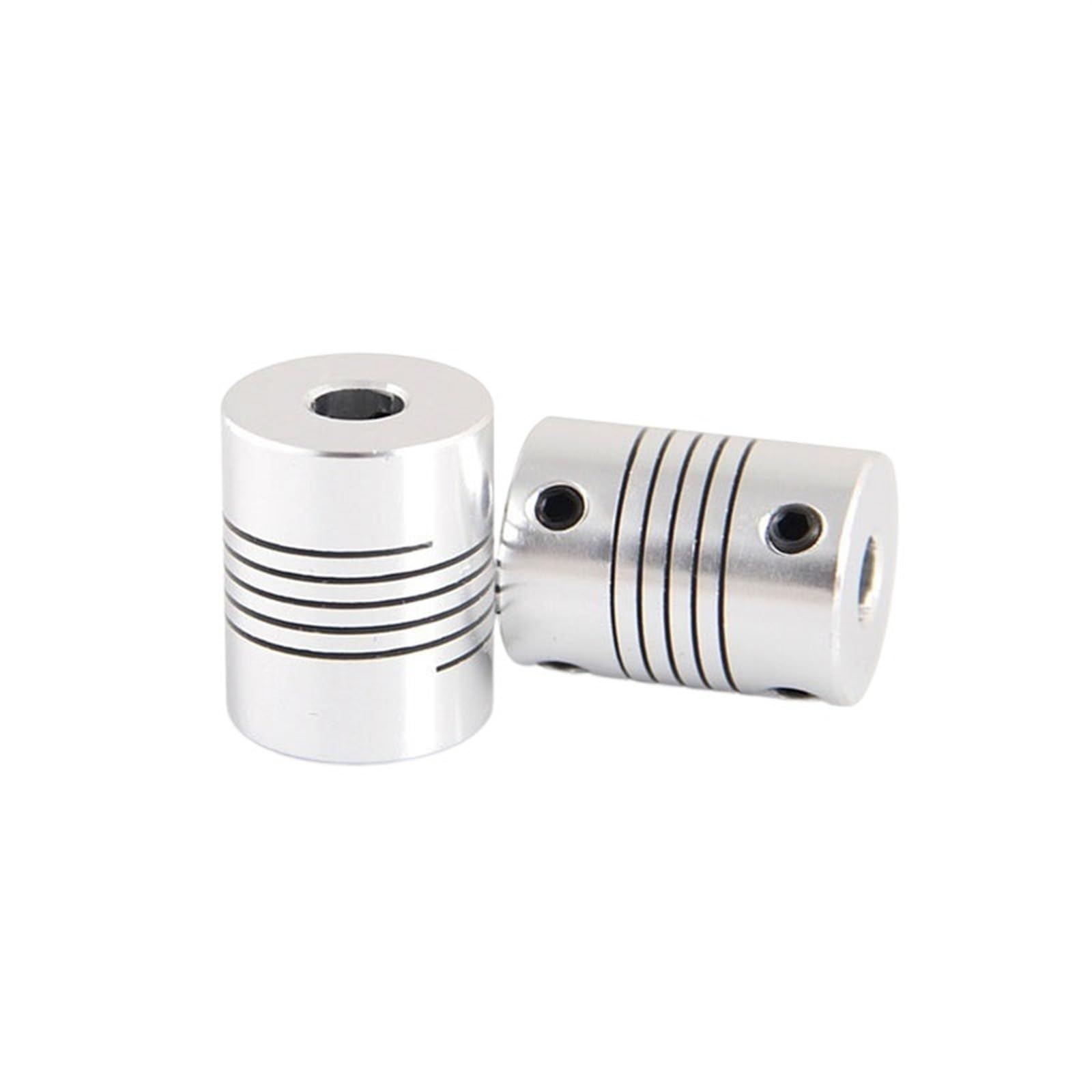 Aluminium-Pflaume Flexibel, 2er-Pack D25 L30 flexible Motorkupplungen 5-12,7 mm Bohrung for CNC-Schrittmotorwellen aus Aluminium(10mm x 12mm)