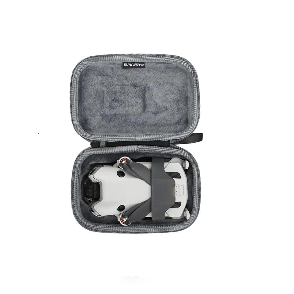 GetZget Nylon Sunnylife Carrying Case Bag For Dji Mini 4 Pro, Compact Mini Sized Bag Drone Storage Casing Air Best Traveller Accessories (Grey) 4