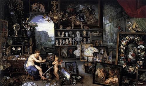 Toile Jan Brueghel le sens de la vue pour decoration salon et bureau elegant grand format 60x90