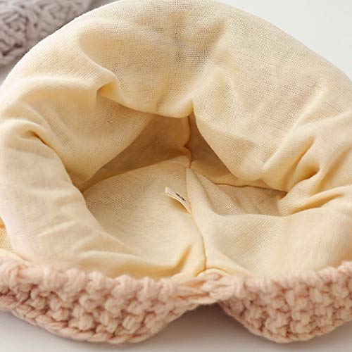 Kids Toddler Girls Boys Soft Warm Knit Hat Winter Hat With Cotton Lining Baby Earflaps Hat Outdoors Cap (Color : Caramel, Size : 1-4 Years) #TOP2