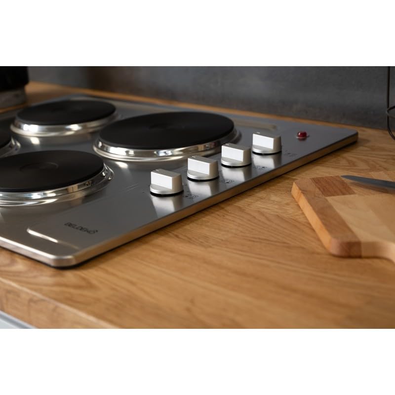 PLAQUE DE CUISSON ÉLECTRIQUE INOX 4 FEUX 5500 W| BELDEKO