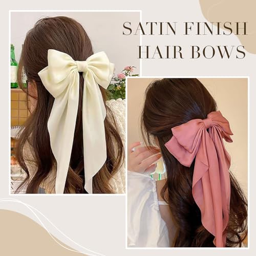 10 pcs lazos grandes para cabello con pinzas miniatura 4
