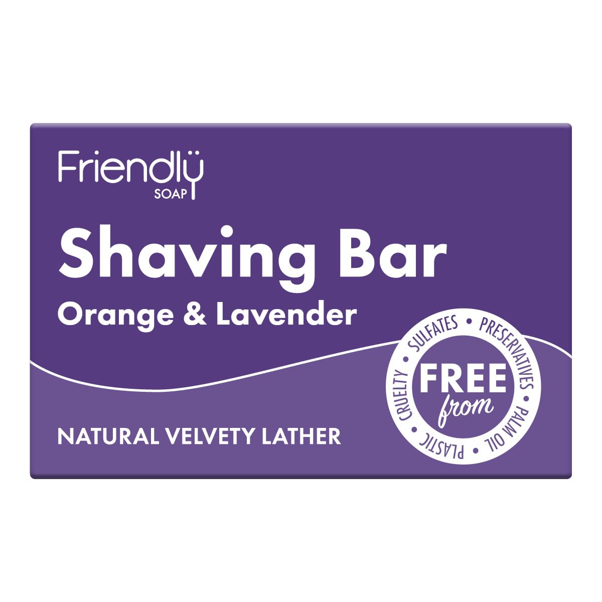 Friendly Soap Orange & Lavender Shaving Bars 7 Pack – Natural Vegan Unwrapped