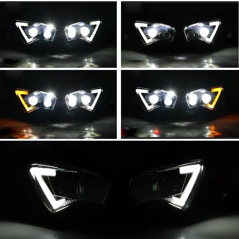 バイク ヘッドライト オートバイLEDヘッドライトDRLヘッドランプ