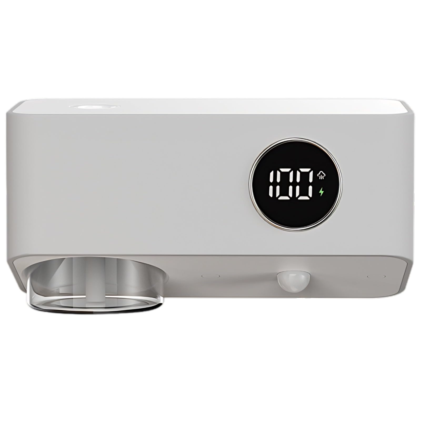 Diffusore di oli essenziali, piccolo diffusore di oli essenziali, ricaricabile, per aromaterapia, display digitale, grigio, 11,9 cm, 12,05 cm, per casa, hotel, camera degli animali domestici