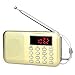 Produktbild Retekess PR11 Tragbarers Radio, AM FM Kleines Radio mit Lautsprecher, Radio Batteriebetrieben, MP3-Player, Notfall Taschenlampe, LCD Bildschirm(Gold)