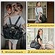 MISS FONG Wickeltasche Kinderwagen Wickelrucksack Baby Rucksack Kliniktasche Geburt Mit Wickelunterlage-Schwarz