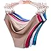 COSOMALL 6 Pack Women Invisible Seamless Bikini Underwear Half Back Coverage Panties (US XS 6 Pack Seamless)