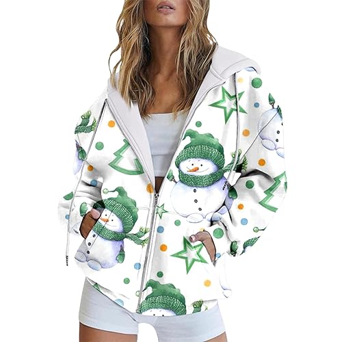 Sweat à capuche Noël bonhomme de neige décontracté pour les fêtes d'hiver
