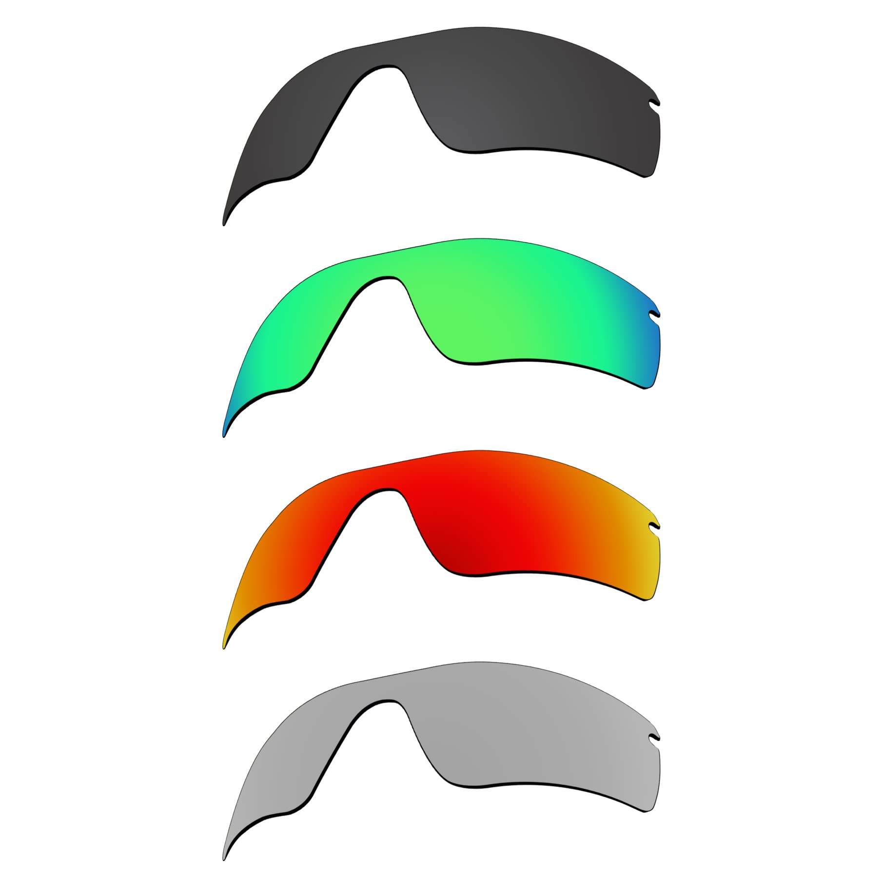 EZReplace Ersatzgläser für Oakley Radar Path Sonnenbrillen (polarisierte Gläser)