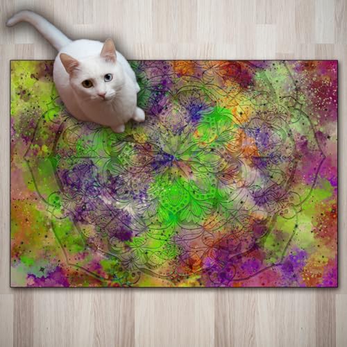 CUIMEI Alfombra Vinilica 80 x 200 cm Impermeable y Resistente al Aceite Alfombra Bebe con revés Antideslizante para pasillos salita y entradas, Siete Colores