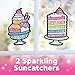 Creativity for Kids Big Gem Diamond Painting Kit: Sweets Stickers and Suncatchers - Diamond Art for Kids, DIY Stickers and Suncatcher Kit for Girls (Ages 6+)