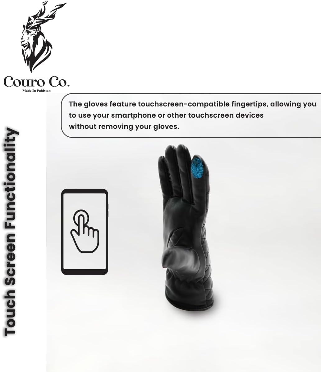 Couro Gloves - Genuine Cowhide Leather Gloves for Driving, Cycling, Motorcycling & etc - Image 5