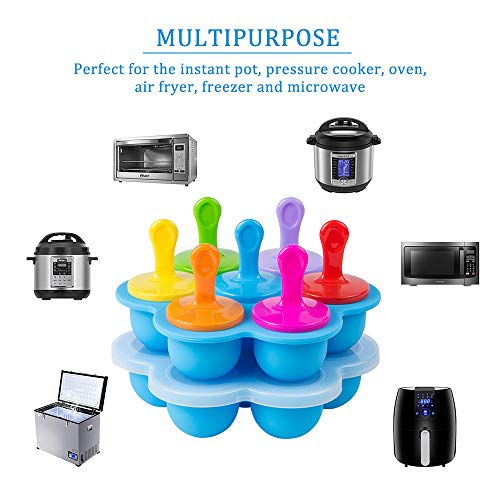 Moldes para hielo y comida bebé de silicona Webake, 2 unidades miniatura 4