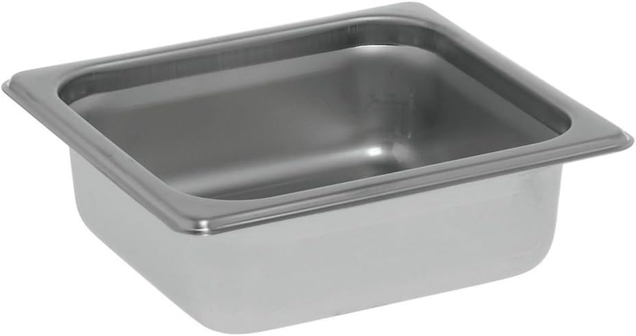 HUBERT Kratos Steam Table Pan Hotel Pan 1/6 Size Stainless Steel S - 2 1/2" D