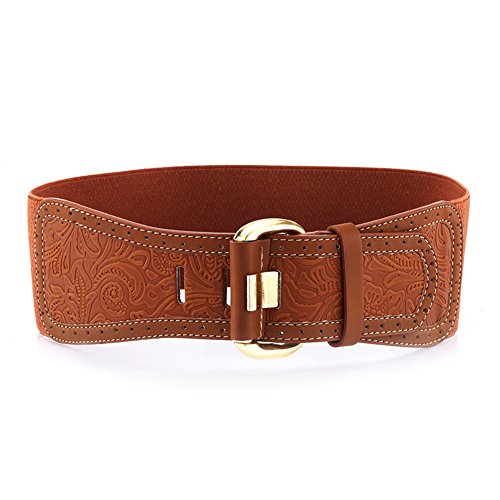 KaLeido Women's Fashion Elastic Buckle Waist Belt