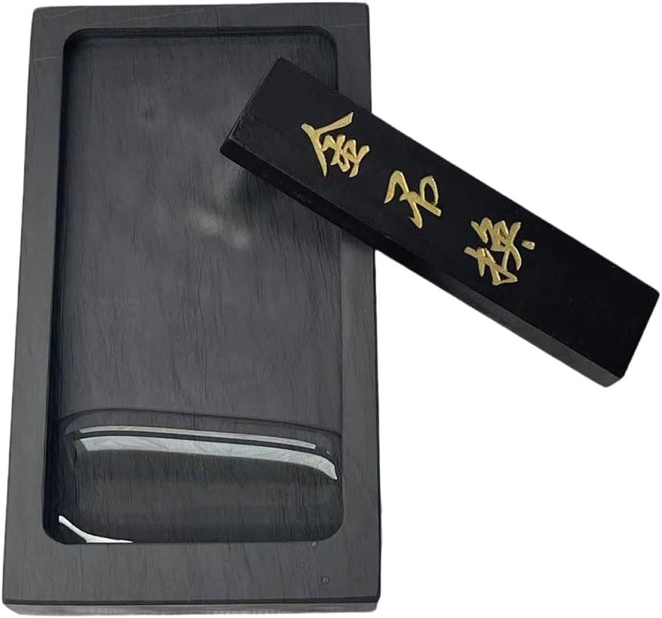 Easyou Chinese Calligraphy Natural Stone(Luowen Stone) She Ink Stone 5"