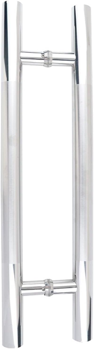 Gate Hardware Thick Stainless Steel Round Pipe Door Handle Home Office Glass Door Handle Bathroom Shower Sliding Door Handle (Size : 800x600mm)