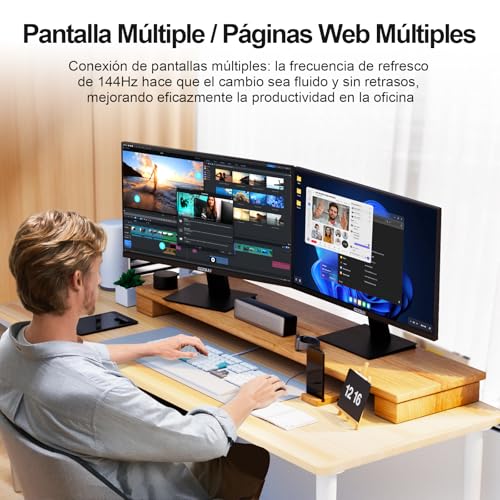 Monitor PC 27 pulgadas Full HD 144Hz con panel VA para gaming fluido 2