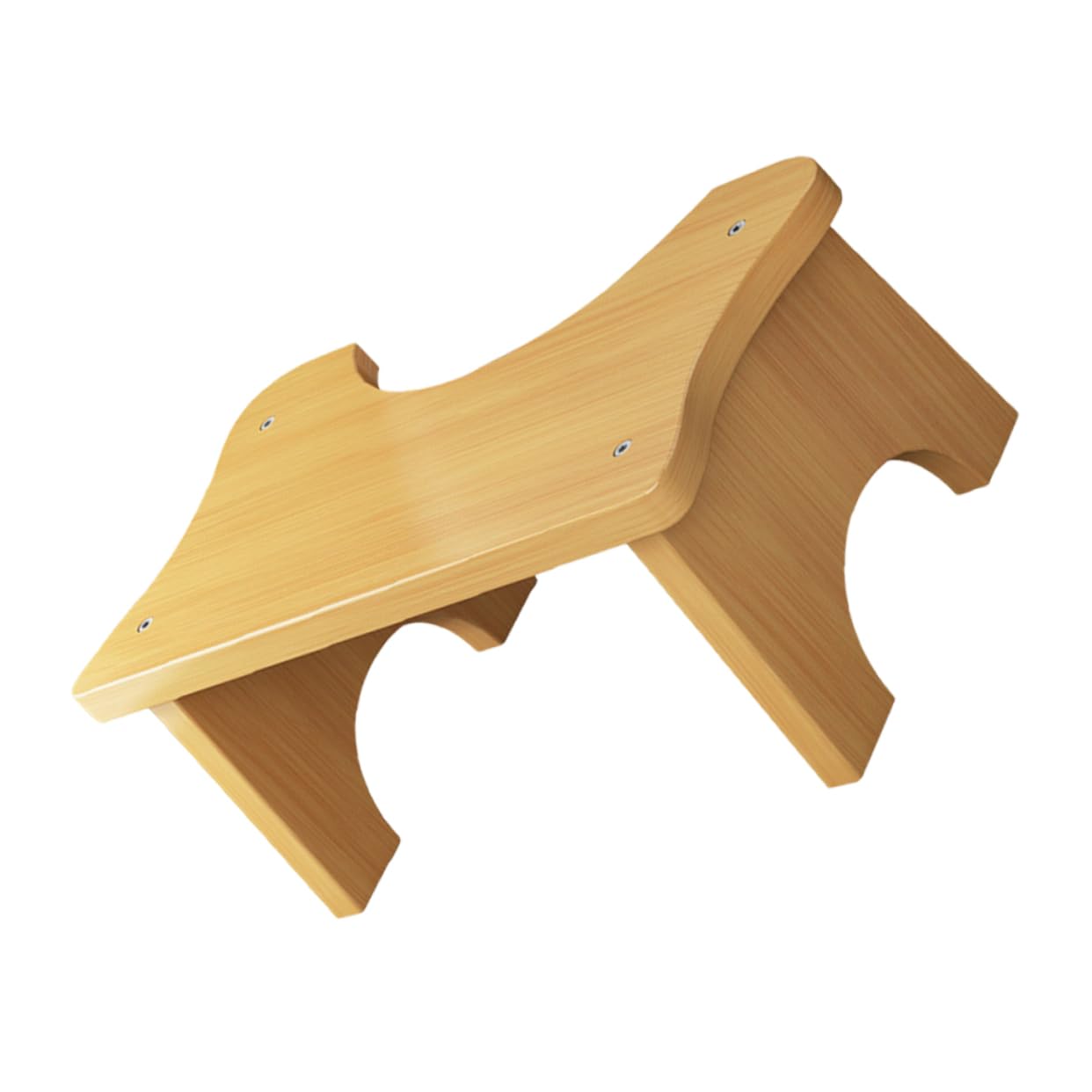 MAGICLULU 2st Fußbank Topfstuhl Hocker Für Toilettenfüße Schemel Outdoor-tritthocker Bad Tragbare Toilette Töpfchen Trainingstoilette Stühle Wc-sitzbezug Töpfchen Hocker Toilettenstuhl Holz