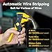 deli Automatic Wire Stripper and Cutter, Quick Strip Wire Stripper Tool for 10-24 AWG Electrical Cable and Autimotive Repair, Ergonomic Handle Design, Yellow and Black