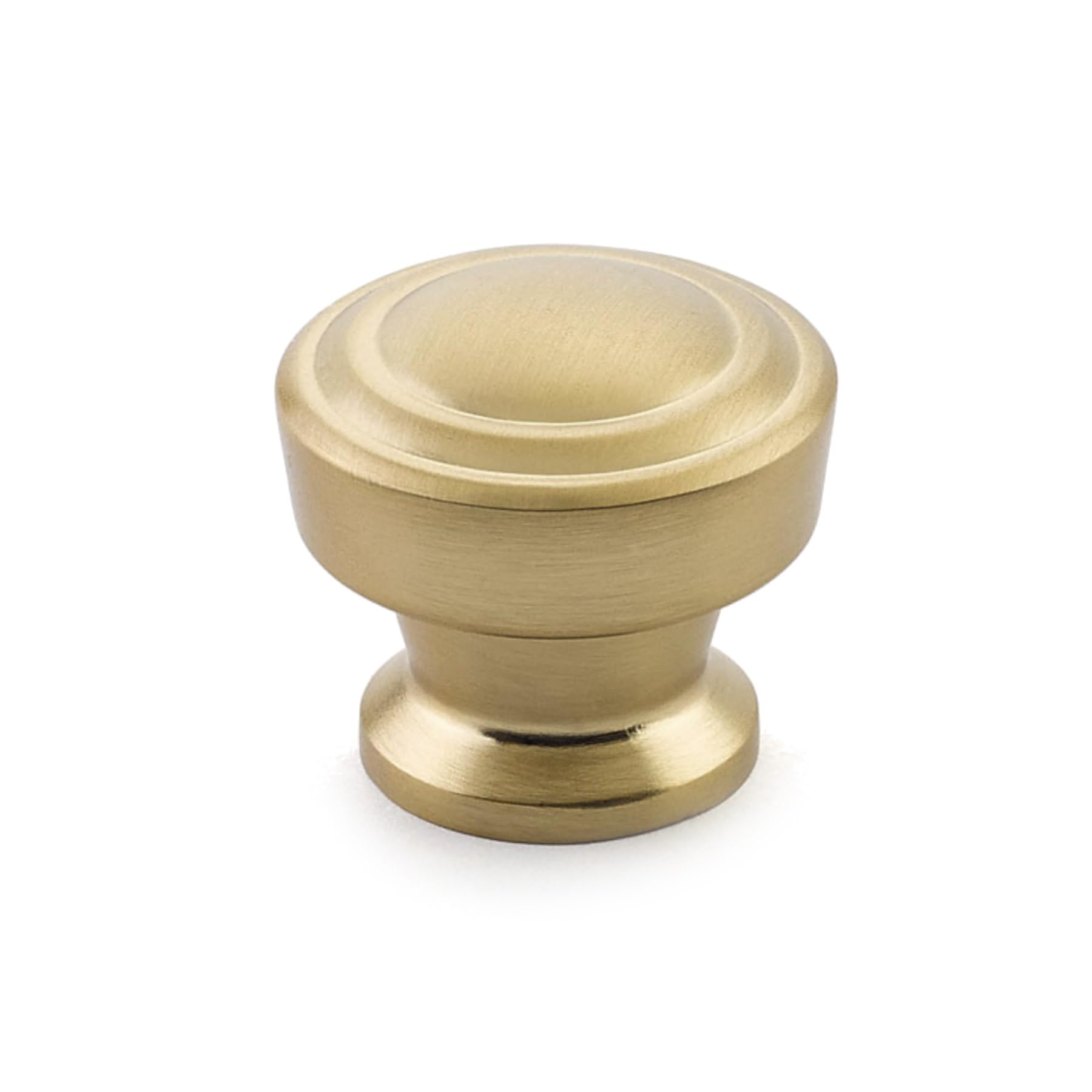 Schaub Menlo Park Collection 1-1/4 in. (32mm) Round Knob, Signature Satin Brass - 533-SSB