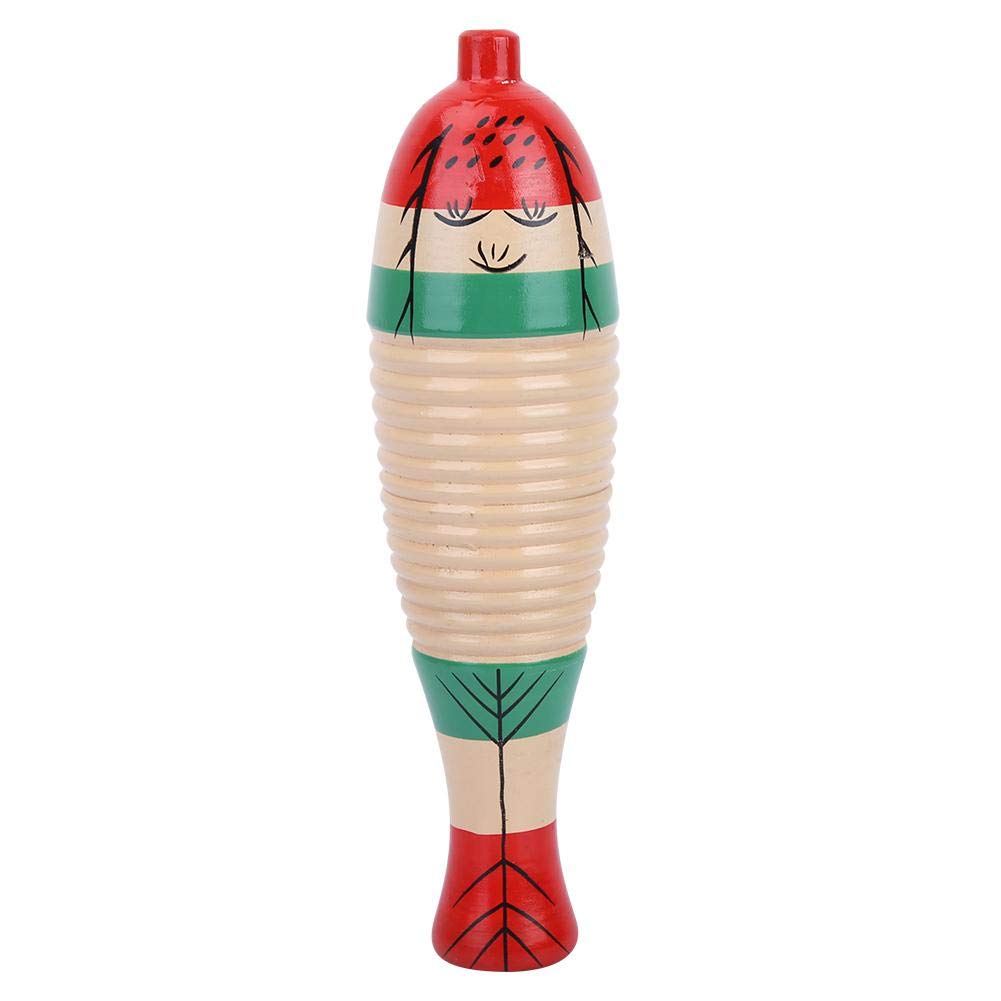 Amazon | ギロ楽器、スクレーパーを装備した木材、絶妙な打楽器、子供