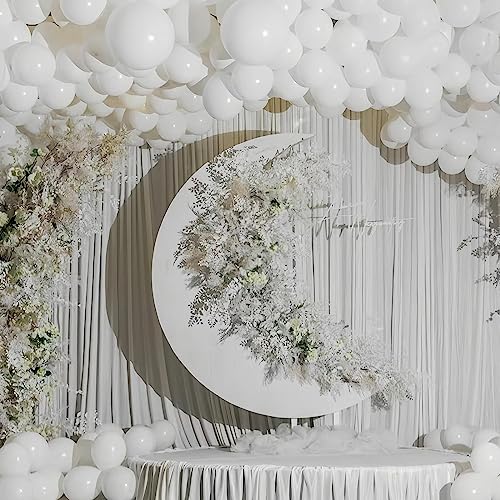 Image of 412pcs White Balloons 18 12 10 5 Inch White Balloon Garland Arch Kit Different Sizes Matte Latex Balloons for Baby Shower Birthday Wedding Party Decorations